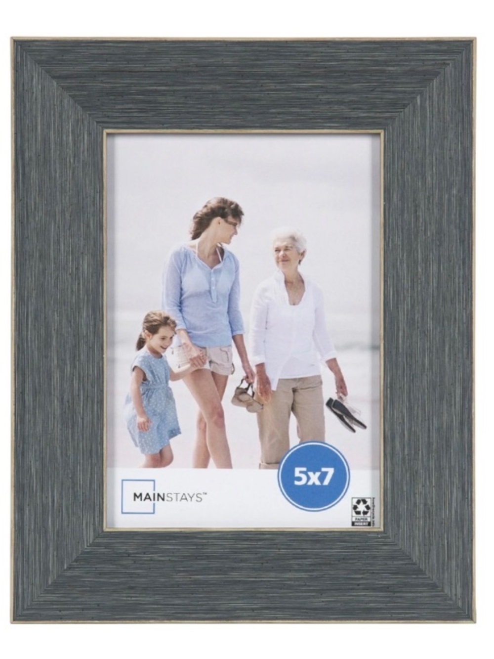 Chambray Blue 5 x 7 Photo Frame set of 3